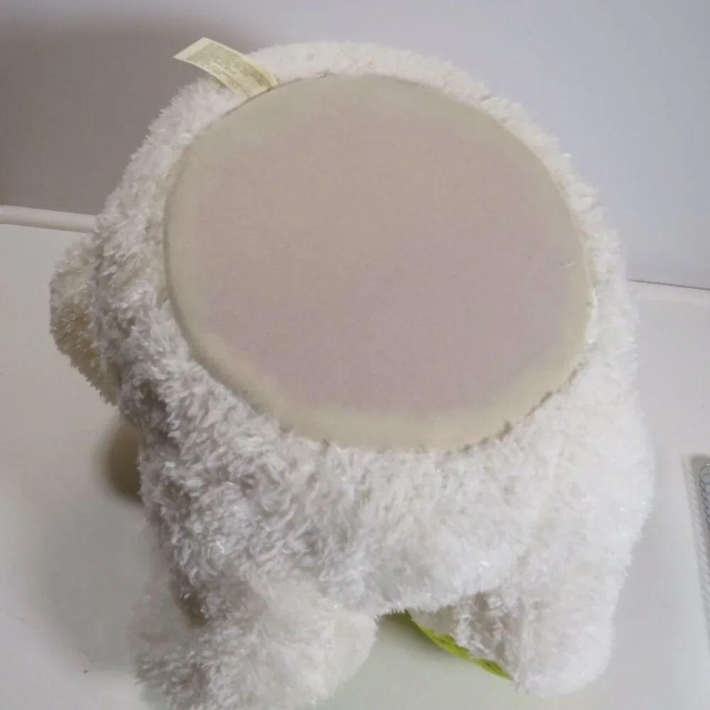 Plush Easter Bunny Rabbit Basket with colorful striping Dan Dee